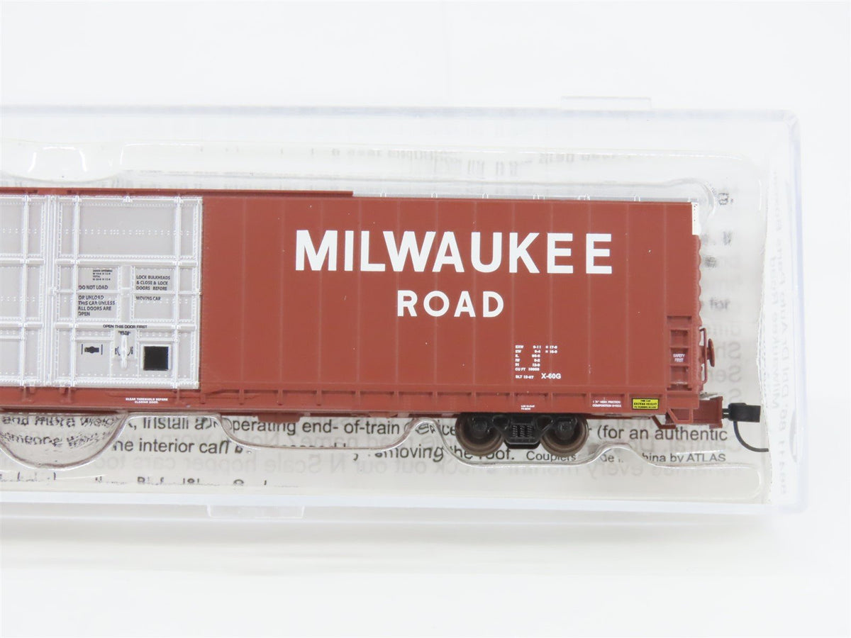 N Scale Bluford Shops 86411 MILW Milwaukee Road 86&#39; Auto Parts Box Car #4980