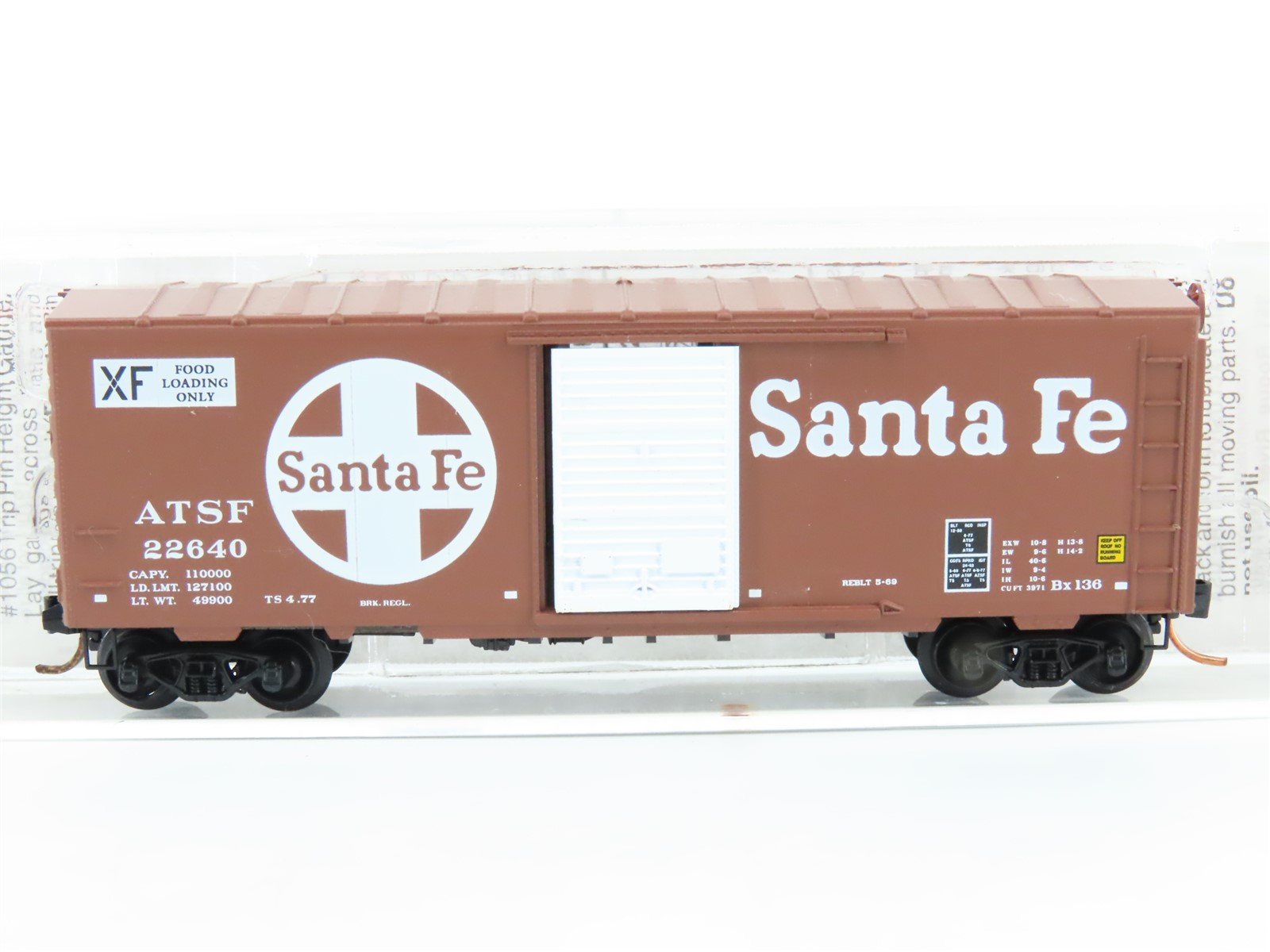 N Scale Micro-Trains MTL 73010 ATSF Santa Fe 40' Standard Boxcar #22640