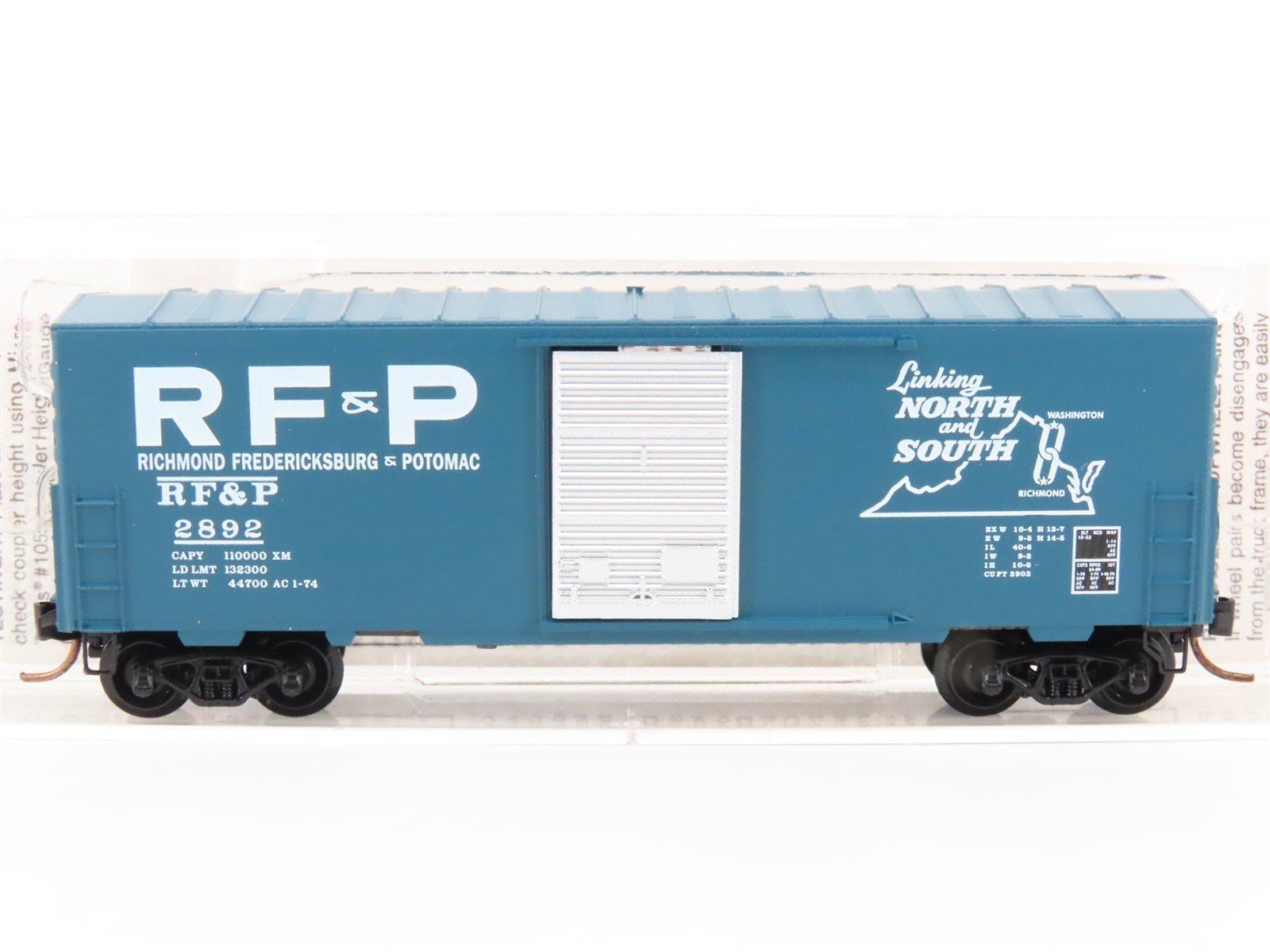 N Scale Micro-Trains MTL 24290 RF&P "Linking North & South" 40' Boxcar #2892