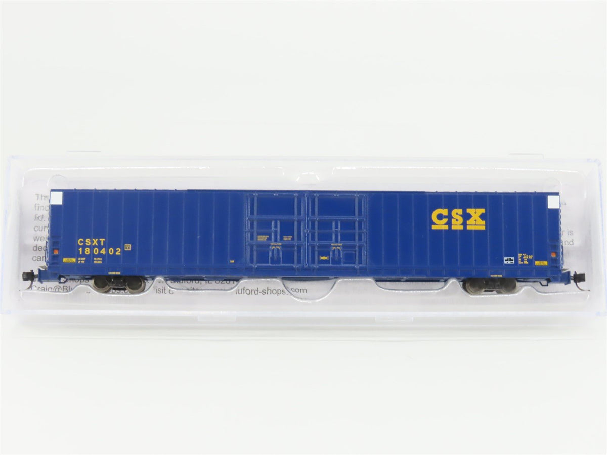 N Scale Bluford Shops 86620 CSXT 86&#39; Auto Parts Box Car #180402