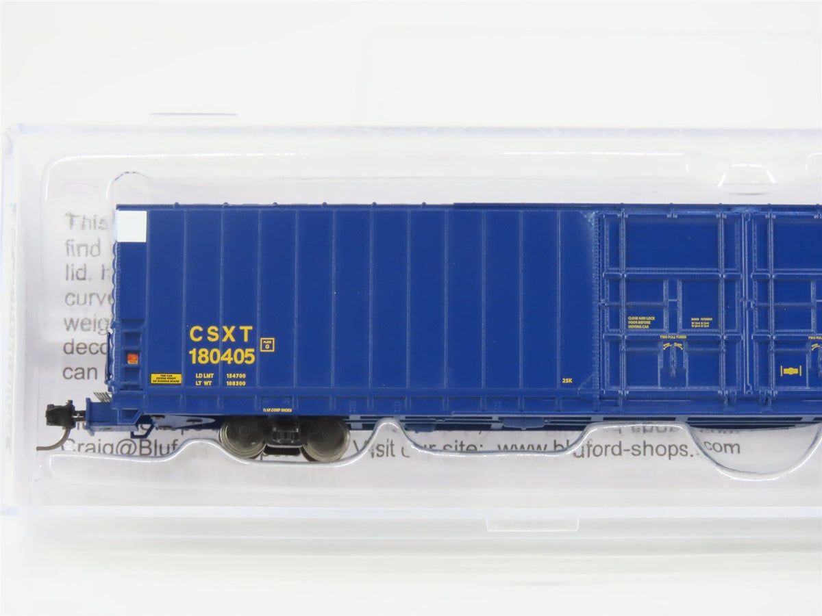 N Scale Bluford Shops 86621 CSXT 86&#39; Auto Parts Box Car #180405
