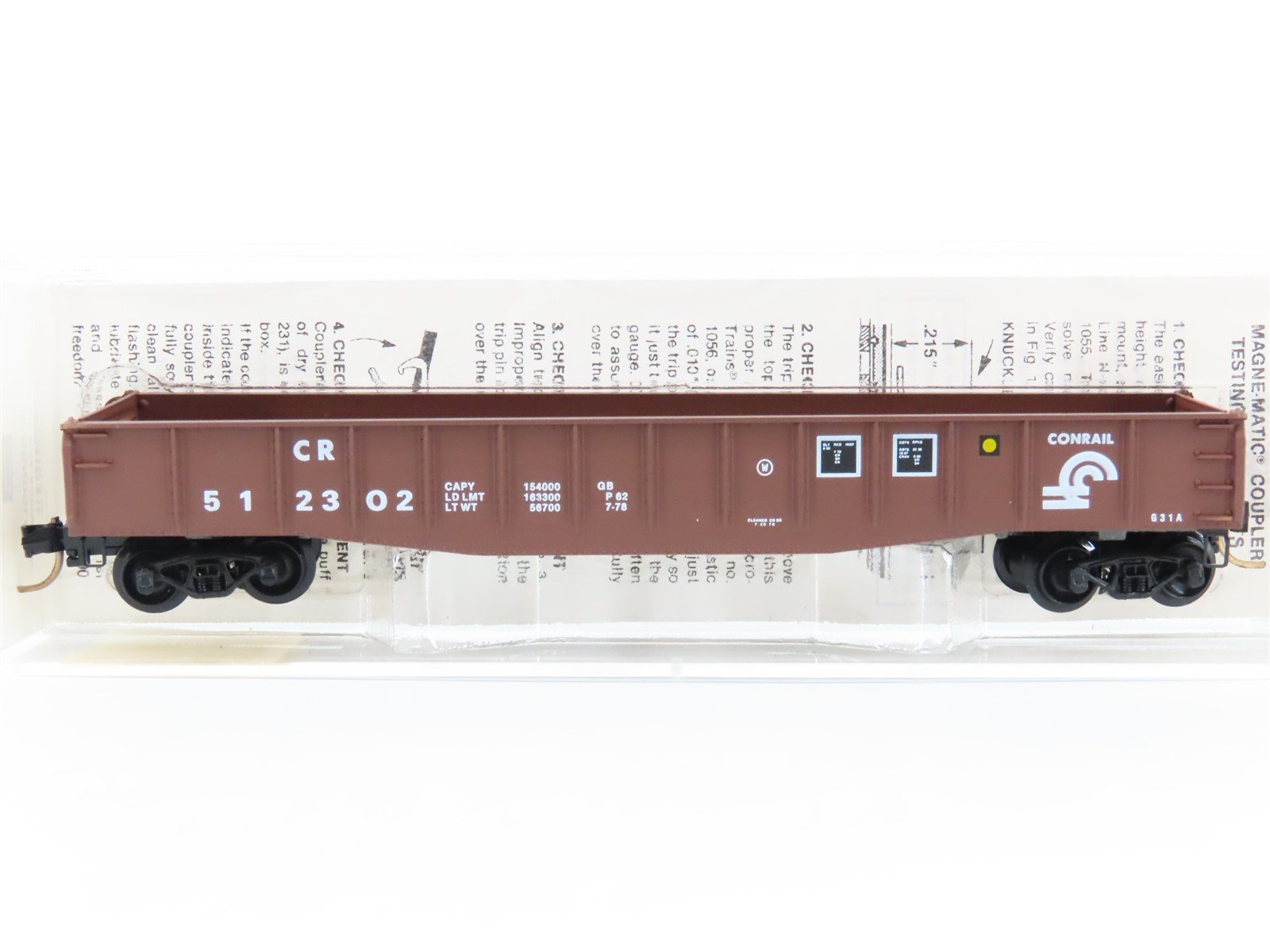 N Scale Micro-Trains MTL 46320 CR Conrail 50' Drop End Gondola #512302