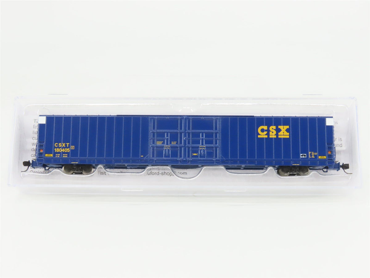 N Scale Bluford Shops 86621 CSXT 86&#39; Auto Parts Box Car #180405