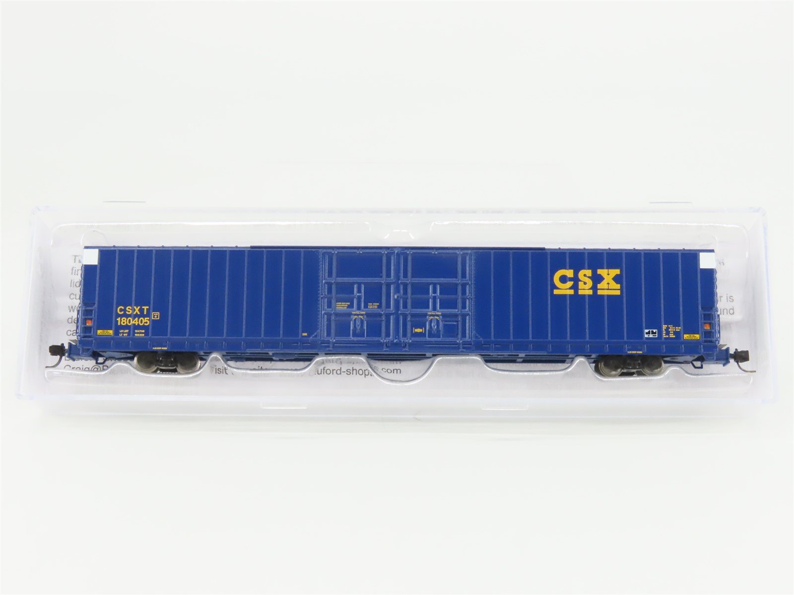 N Scale Bluford Shops 86621 CSXT 86' Auto Parts Box Car #180405