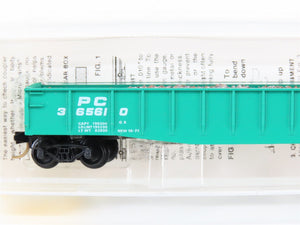 N Scale Micro-Trains MTL 46060 PC Penn Central 50' Drop End Gondola #365610