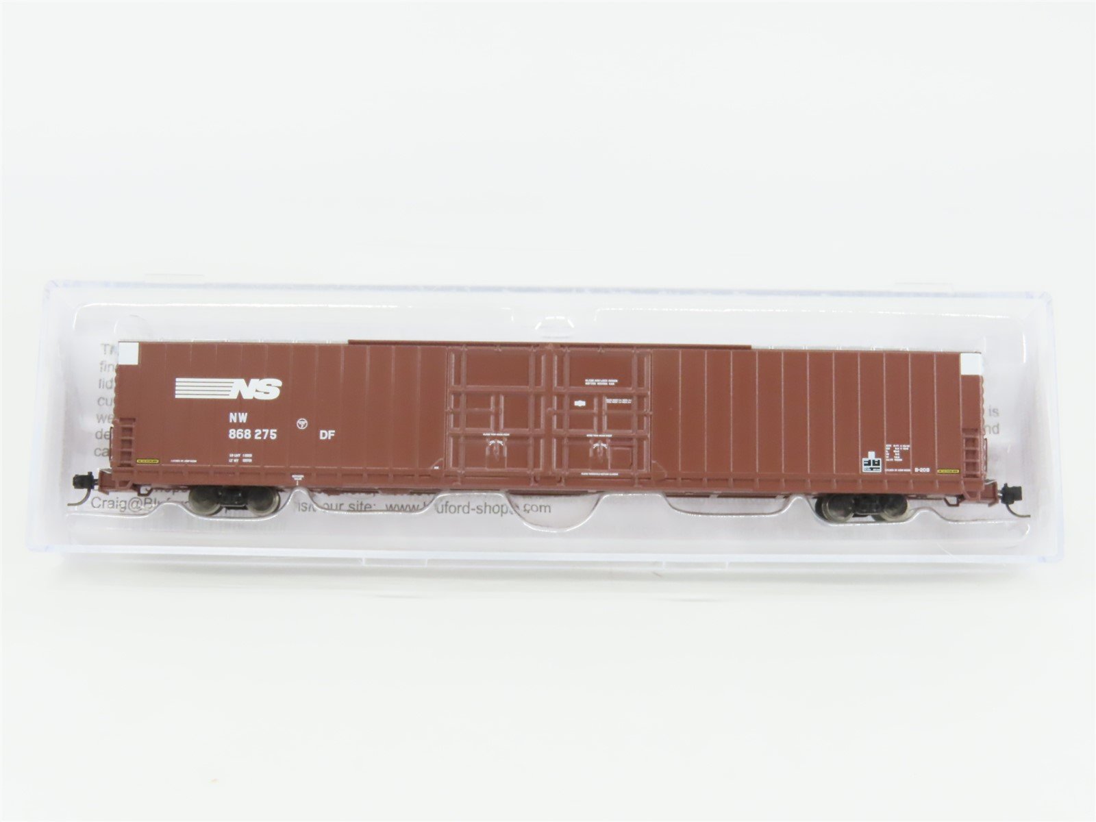 N Scale Bluford Shops 86675 NW NS Norfolk Southern 86' Auto Parts Box Car 868275
