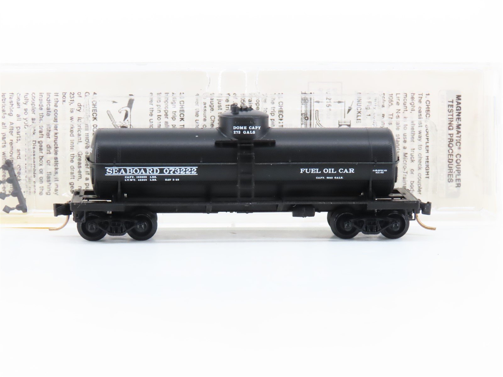 N Scale Micro-Trains MTL 65360 Seaboard Single Dome Tankcar #073222