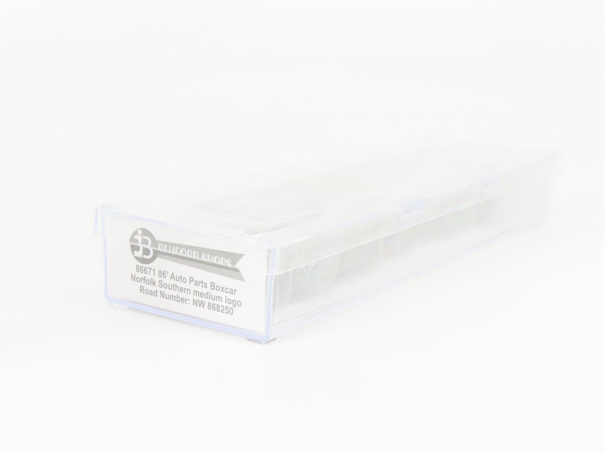 N Scale Bluford Shops 86671 NW NS Norfolk Southern 86&#39; Auto Parts Box Car 868250
