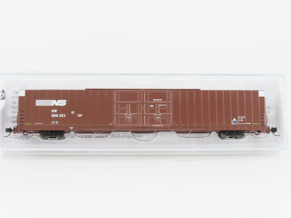 N Scale Bluford Shops 86677 NW NS Norfolk Southern 86&#39; Auto Parts Box Car 868323