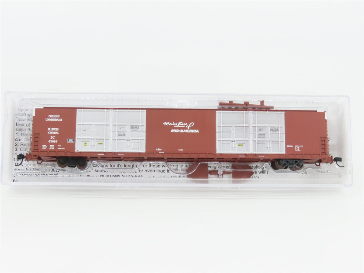 N Scale Bluford Shops 87211 IC Illinois Central 86&#39; Auto Parts Box Car #43985
