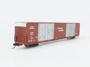 N Scale Bluford Shops 87211 IC Illinois Central 86' Auto Parts Box Car #43985