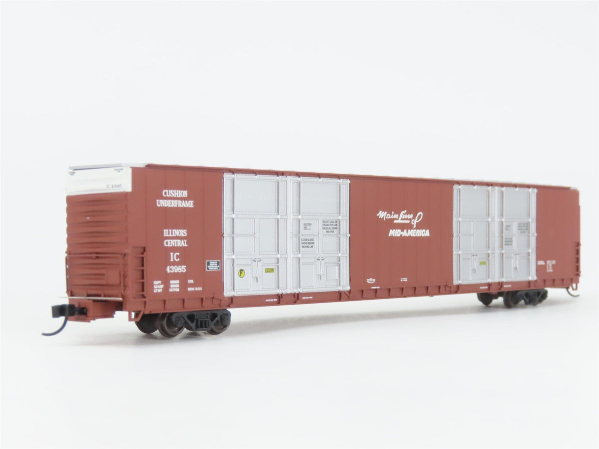 N Scale Bluford Shops 87211 IC Illinois Central 86&#39; Auto Parts Box Car #43985