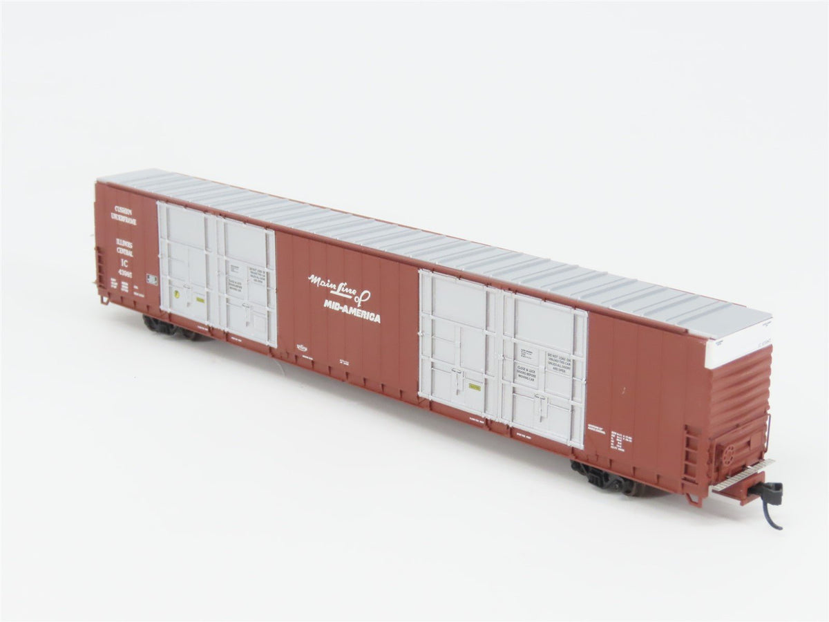 N Scale Bluford Shops 87211 IC Illinois Central 86&#39; Auto Parts Box Car #43985