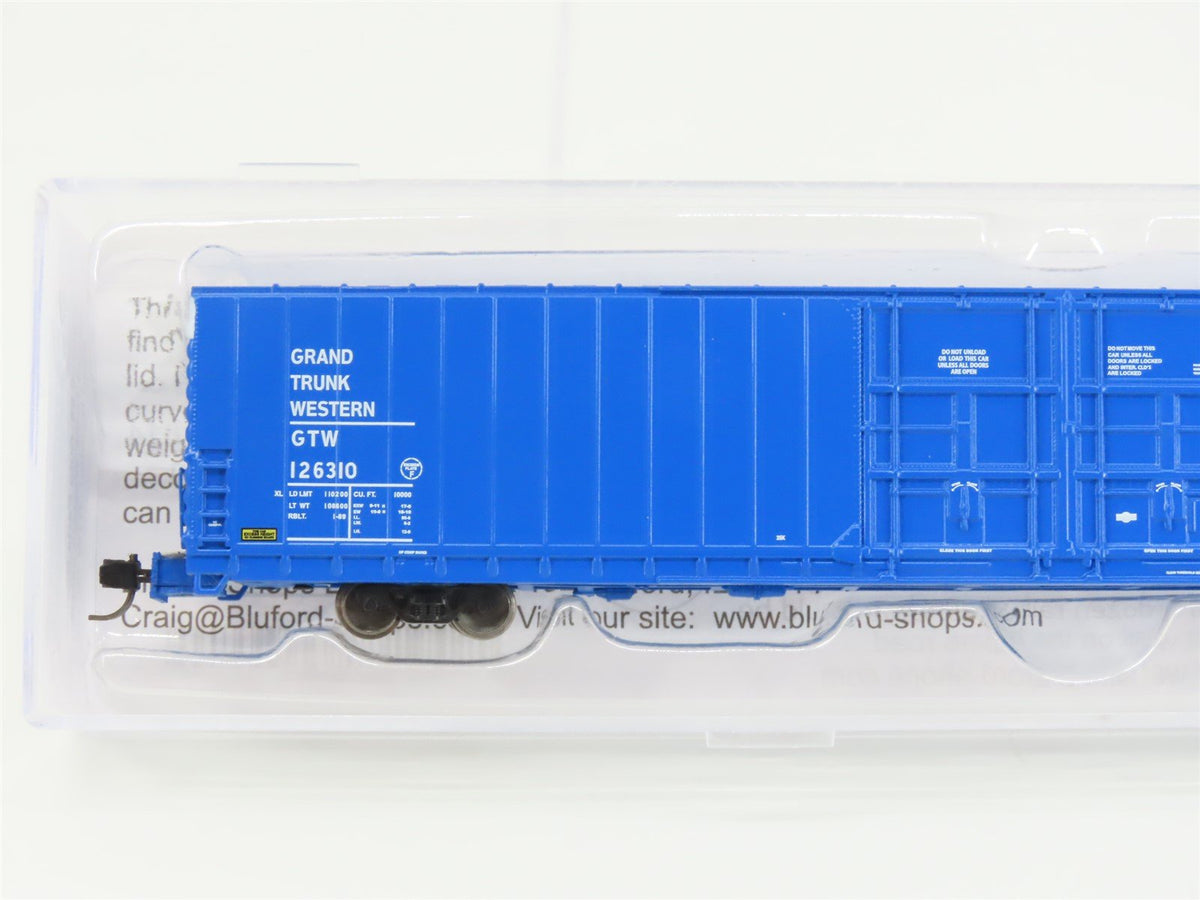 N Bluford Shops 86650 GTW Grand Trunk Western 86&#39; Auto Parts Box Car #126310