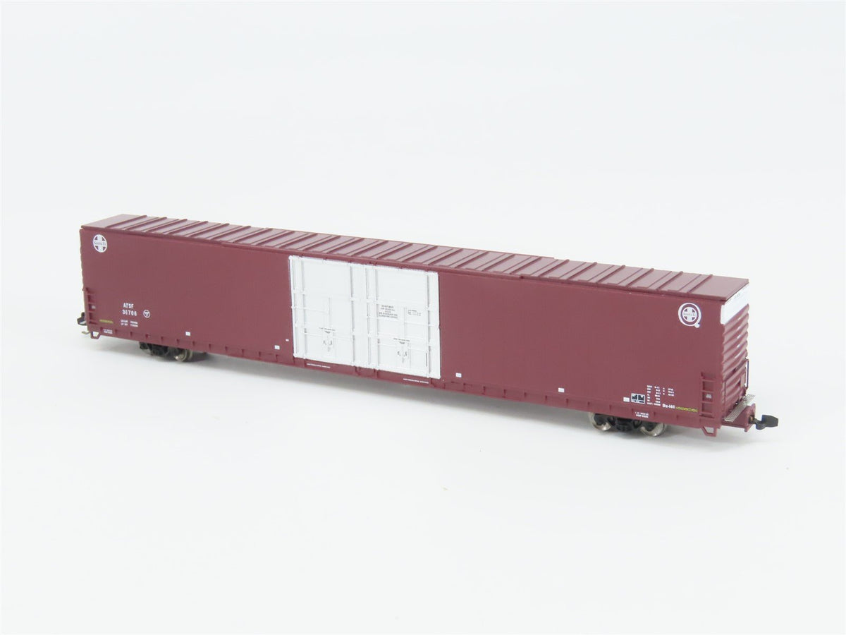 N Scale Bluford Shops 86601 ATSF Santa Fe Railroad 86&#39; Auto Parts Box Car #36706