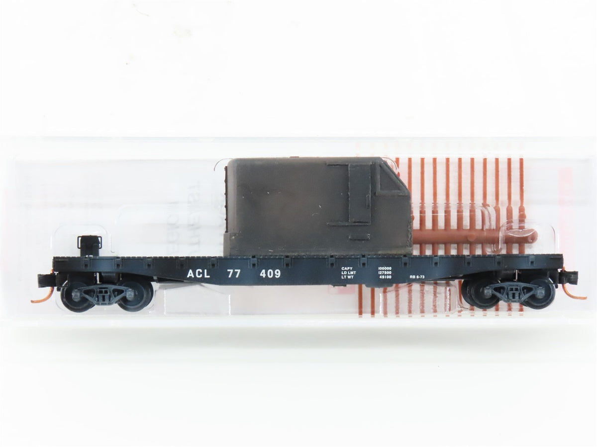 N Micro-Trains MTL 04544350 ACL Atlantic Coast Line 50&#39; Flatcar #77409 WEATHERED
