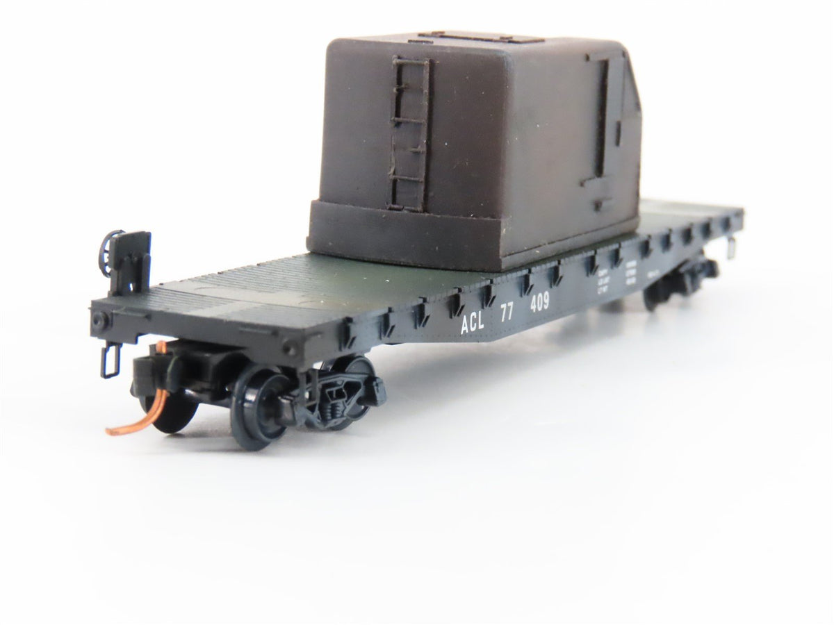 N Micro-Trains MTL 04544350 ACL Atlantic Coast Line 50&#39; Flatcar #77409 WEATHERED