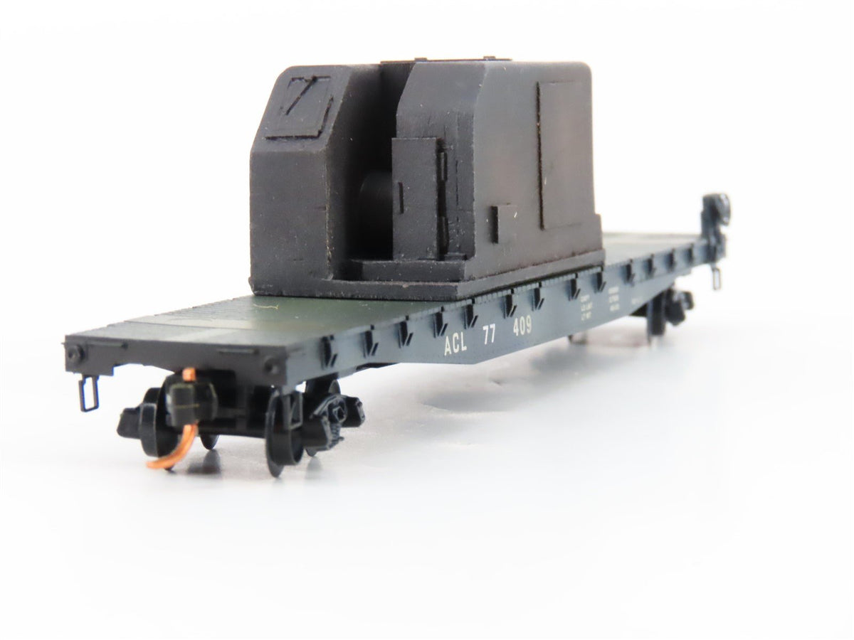 N Micro-Trains MTL 04544350 ACL Atlantic Coast Line 50&#39; Flatcar #77409 WEATHERED