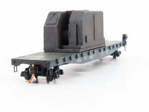 N Micro-Trains MTL 04544350 ACL Atlantic Coast Line 50' Flatcar #77409 WEATHERED