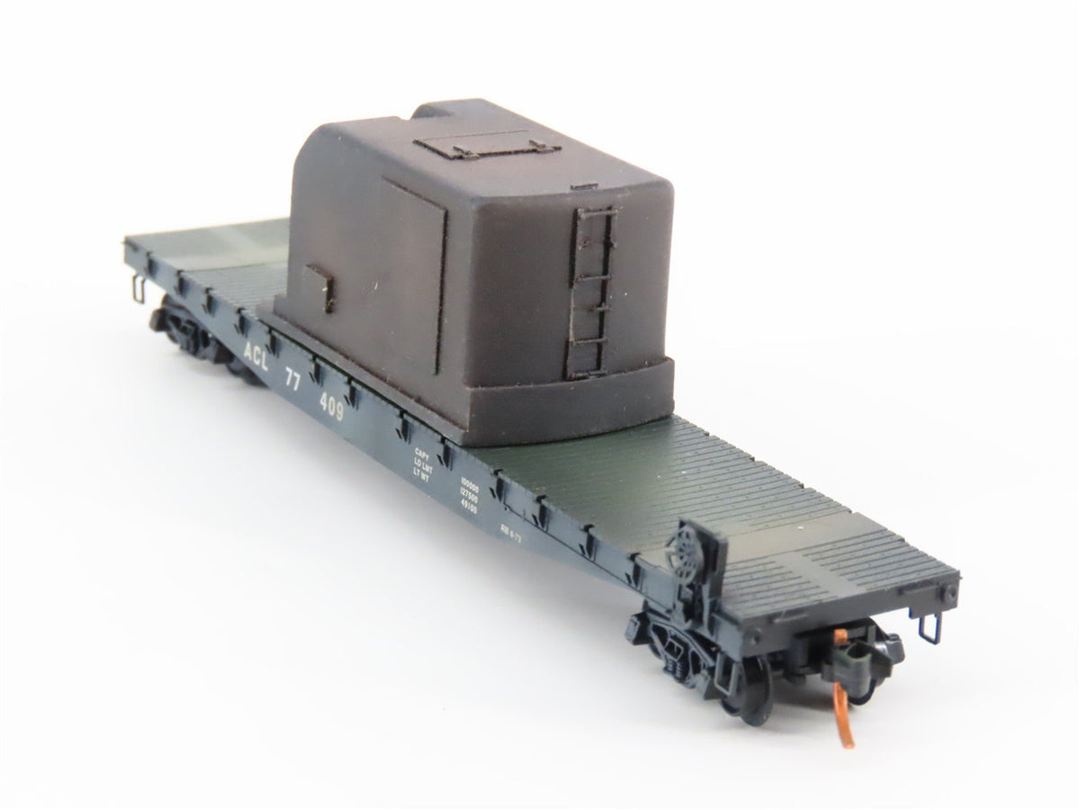 N Micro-Trains MTL 04544350 ACL Atlantic Coast Line 50&#39; Flatcar #77409 WEATHERED