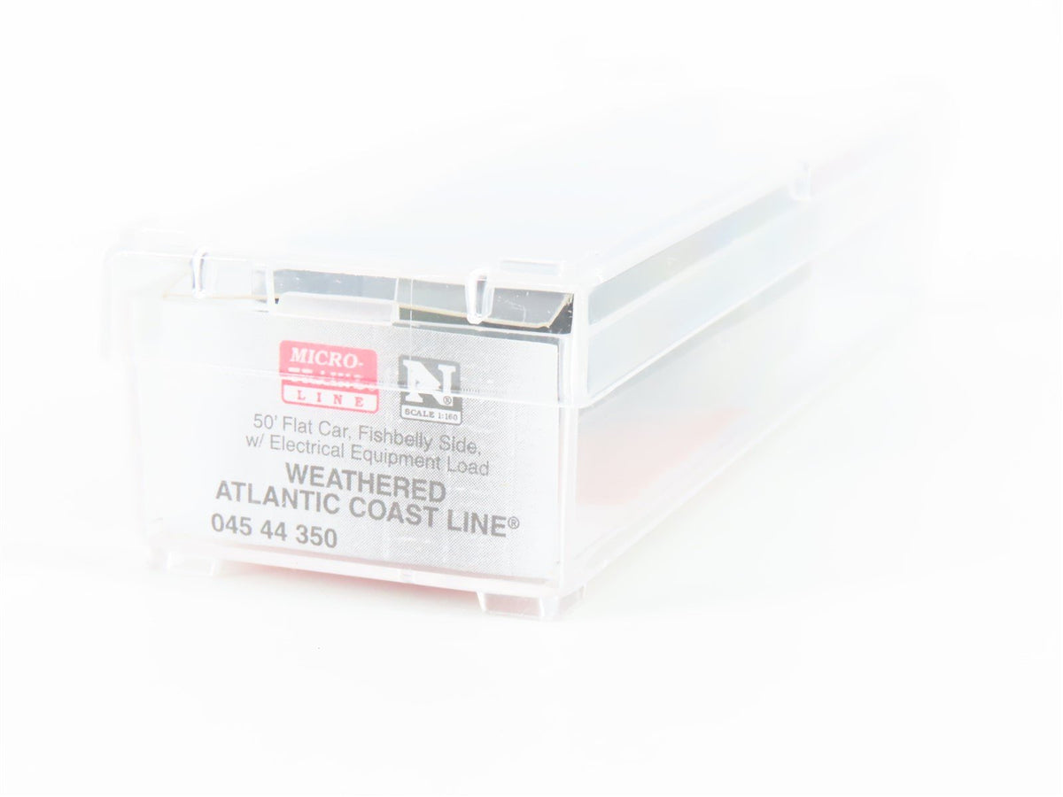 N Micro-Trains MTL 04544350 ACL Atlantic Coast Line 50&#39; Flatcar #77409 WEATHERED