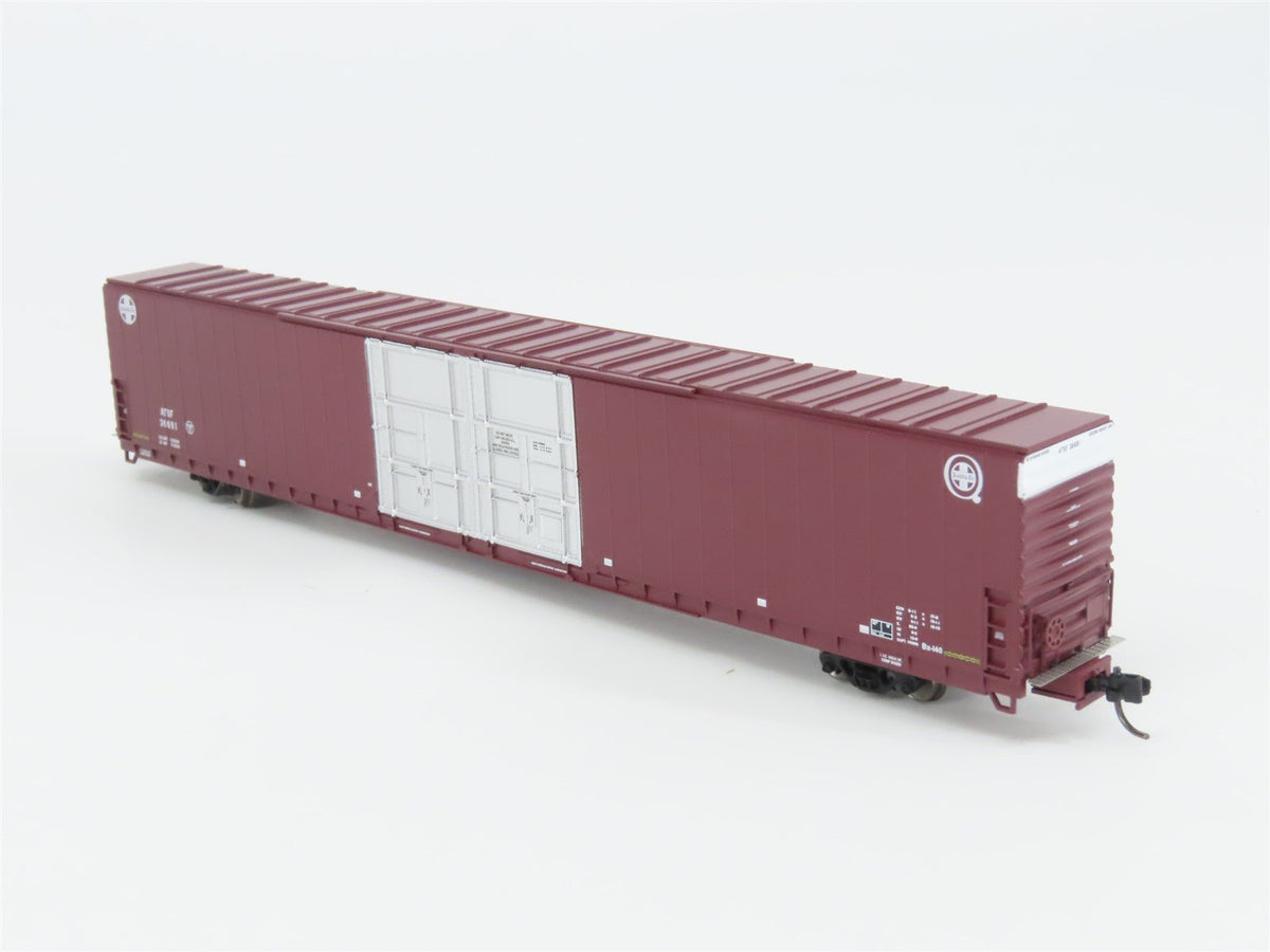 N Scale Bluford Shops 86605 ATSF Santa Fe Railroad 86&#39; Auto Parts Box Car #36691