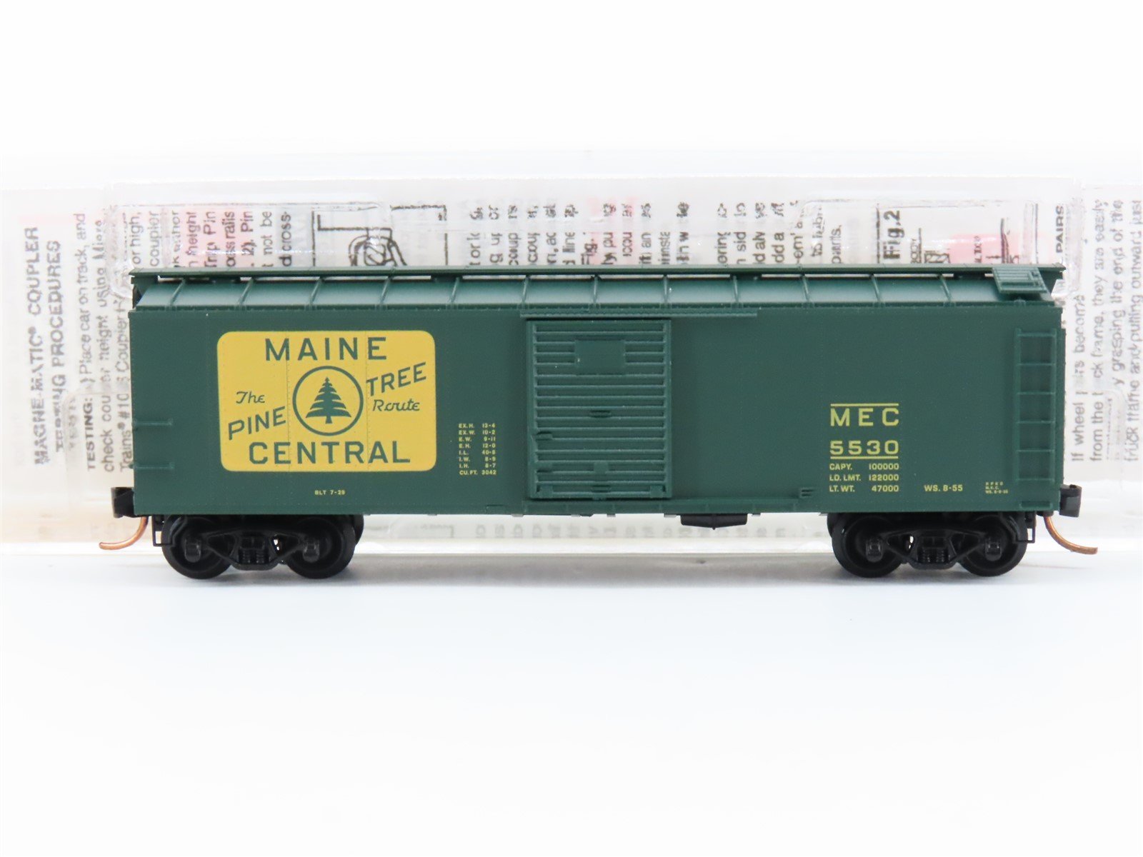 N Micro-Trains MTL 120040 MEC Maine Central 40' USRA 1923 Boxcar #5530