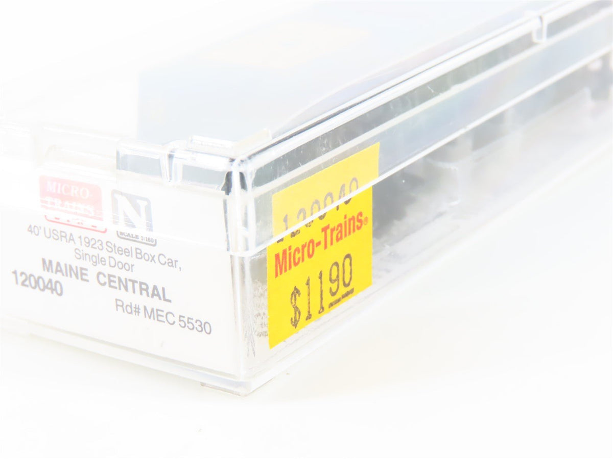 N Micro-Trains MTL 120040 MEC Maine Central 40&#39; USRA 1923 Boxcar #5530