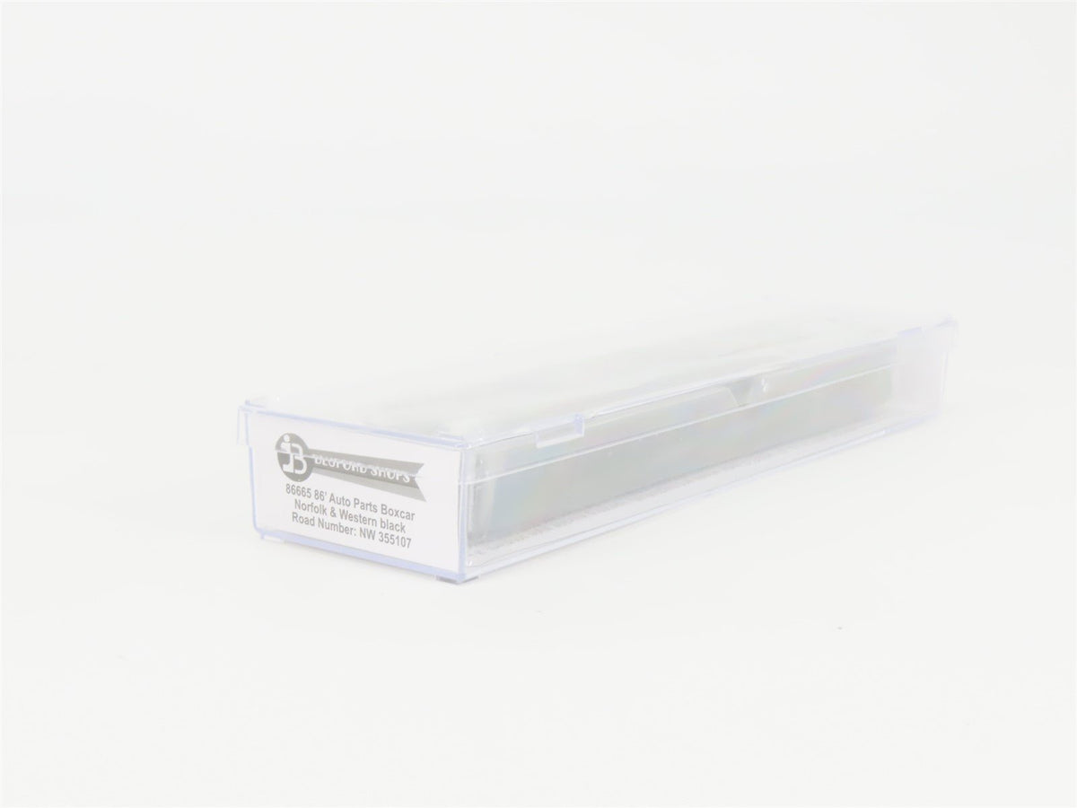 N Scale Bluford Shops 86665 NW Norfolk &amp; Western 86&#39; Auto Parts Box Car #355107