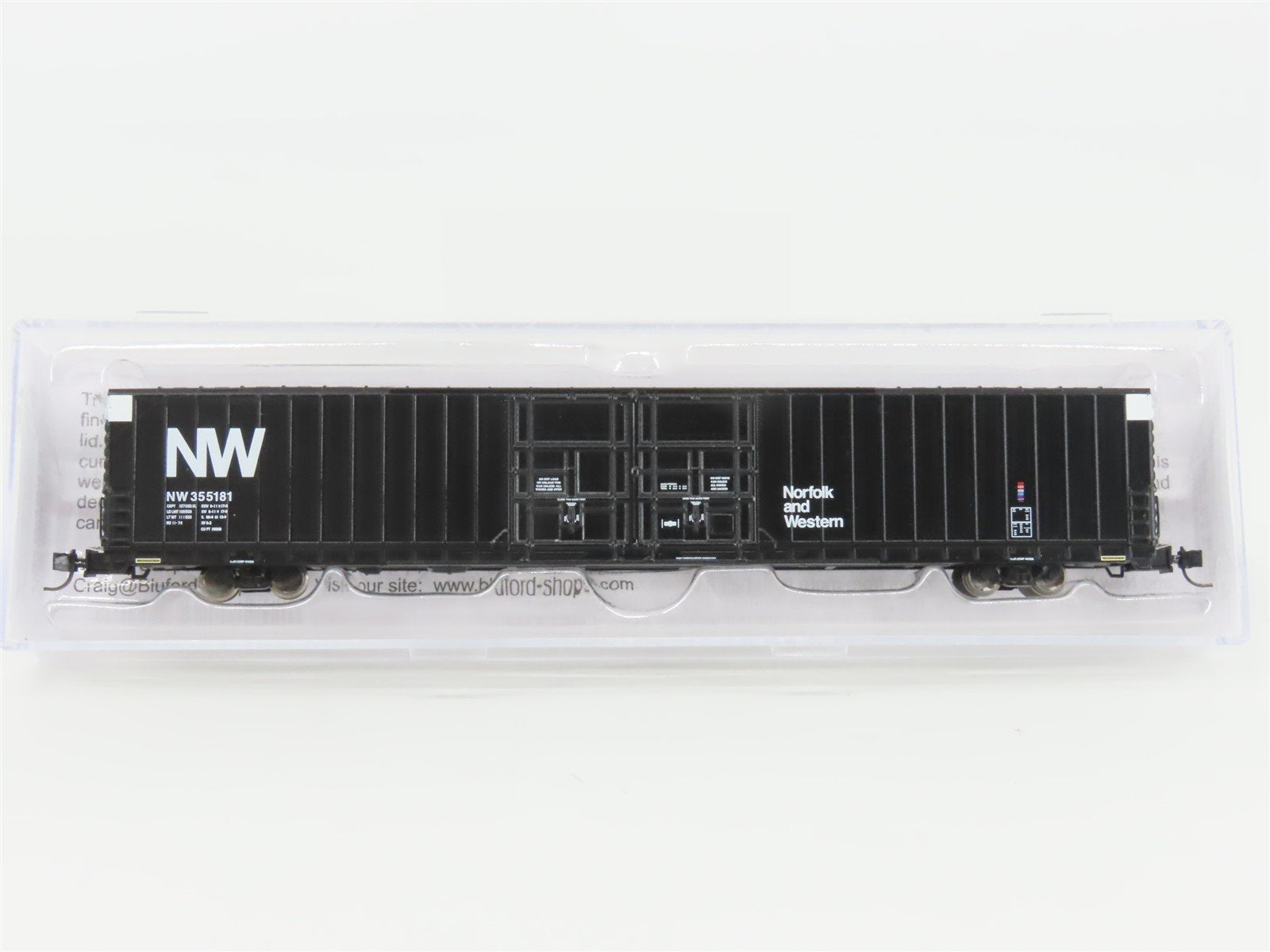 N Scale Bluford Shops 86661 NW Norfolk & Western 86' Auto Parts Box Car #355181