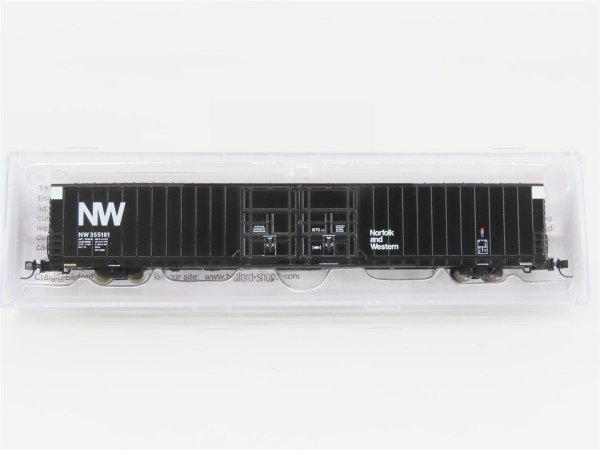 N Scale Bluford Shops 86661 NW Norfolk &amp; Western 86&#39; Auto Parts Box Car #355181