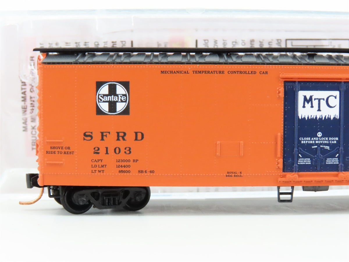 N Scale Micro-Trains MTL 06900220 SFRD Santa Fe El Capitan 51&#39; Mech Reefer #2103