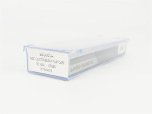 N Scale Rapido 562001A BCOL BC Rail Centerbeam Flat Car #730403