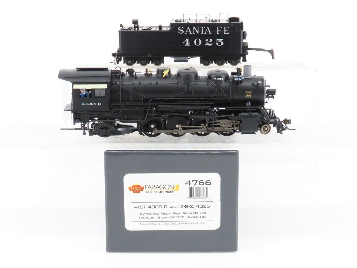 HO Scale Broadway Limited BLI 4766 ATSF Santa Fe 2-8-2 Steam #4025 - Paragon4