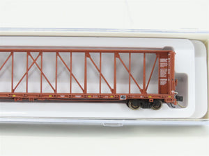 N Scale Rapido 562006A NOKL Northwestern Oklahoma Centerbeam Flat Car #734377