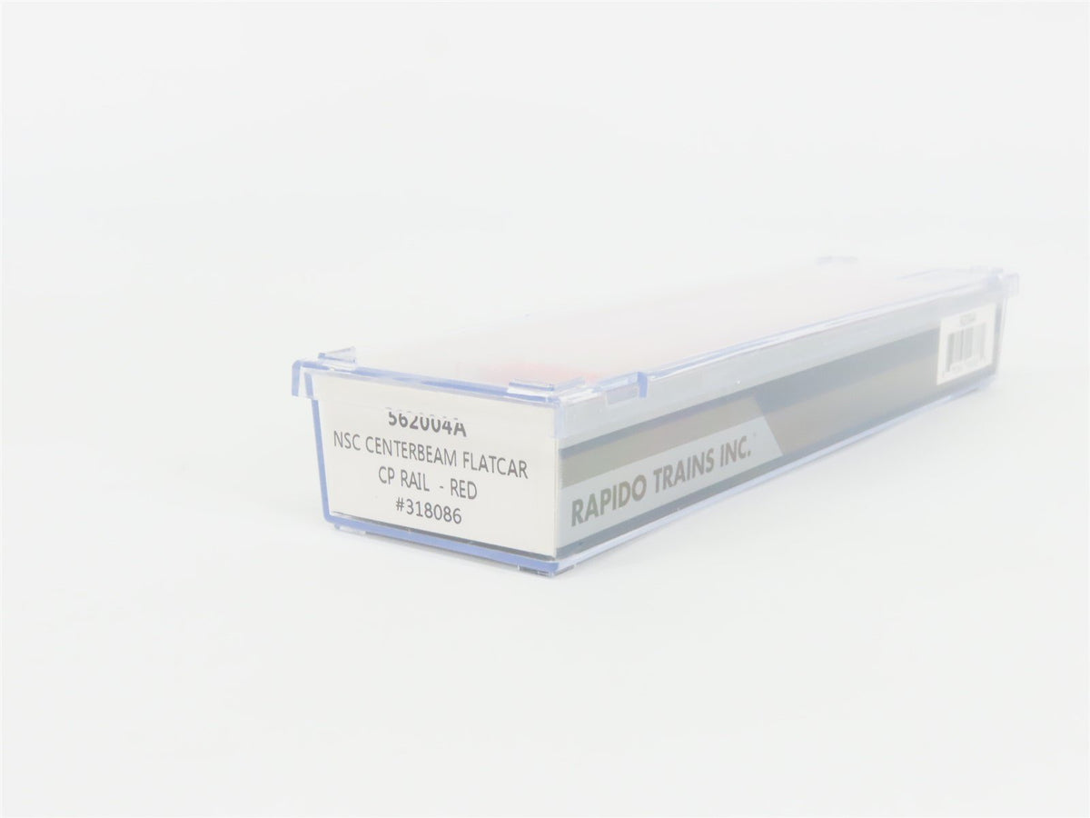 N Scale Rapido 562004A CP Rail Centerbeam Flat Car #318086