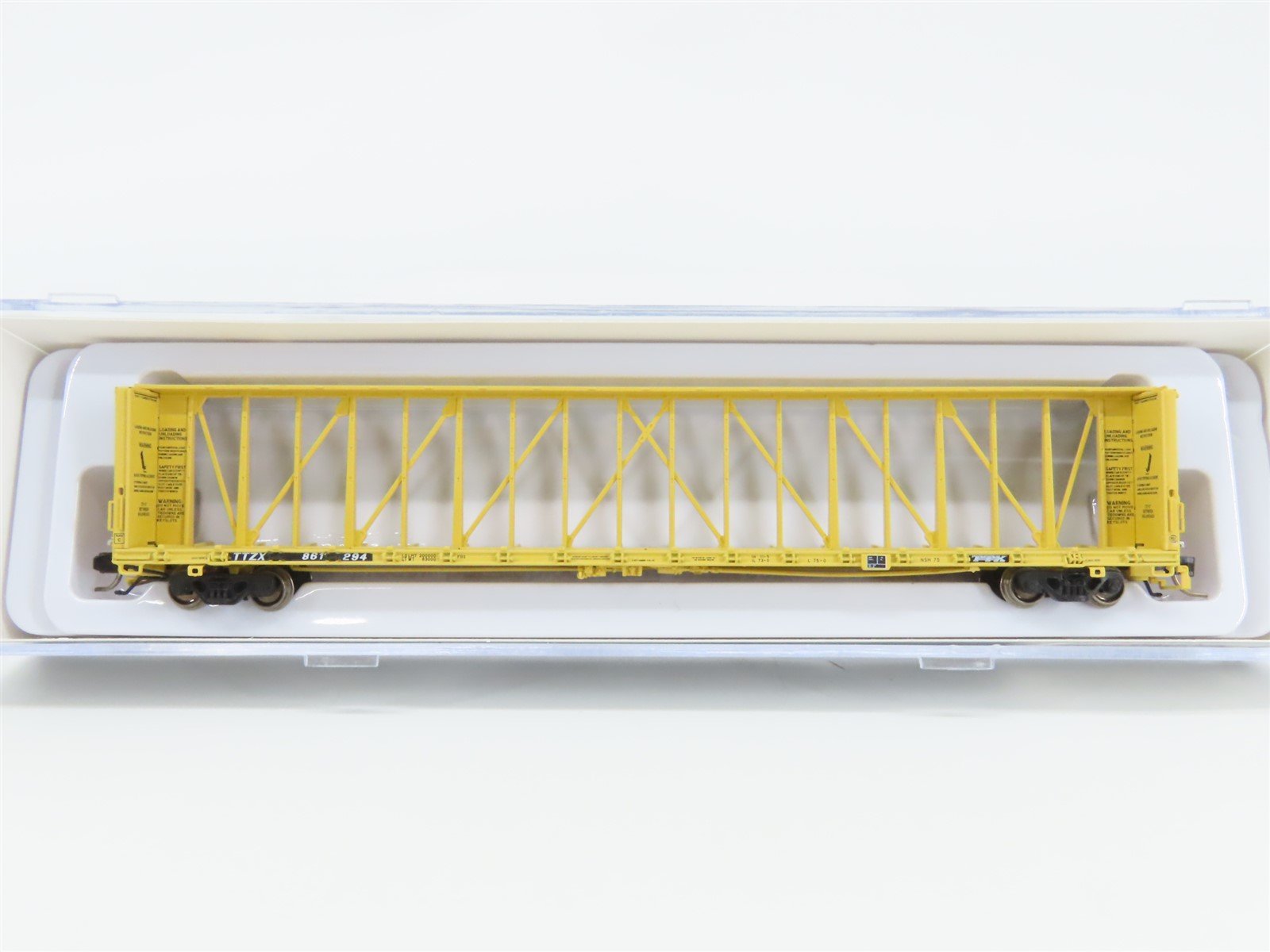 N Scale Rapido 562007A TTZX Trailer Train Centerbeam Flat Car #861294