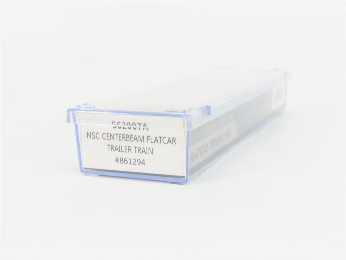 N Scale Rapido 562007A TTZX Trailer Train Centerbeam Flat Car #861294