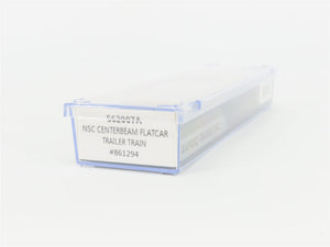 N Scale Rapido 562007A TTZX Trailer Train Centerbeam Flat Car #861294