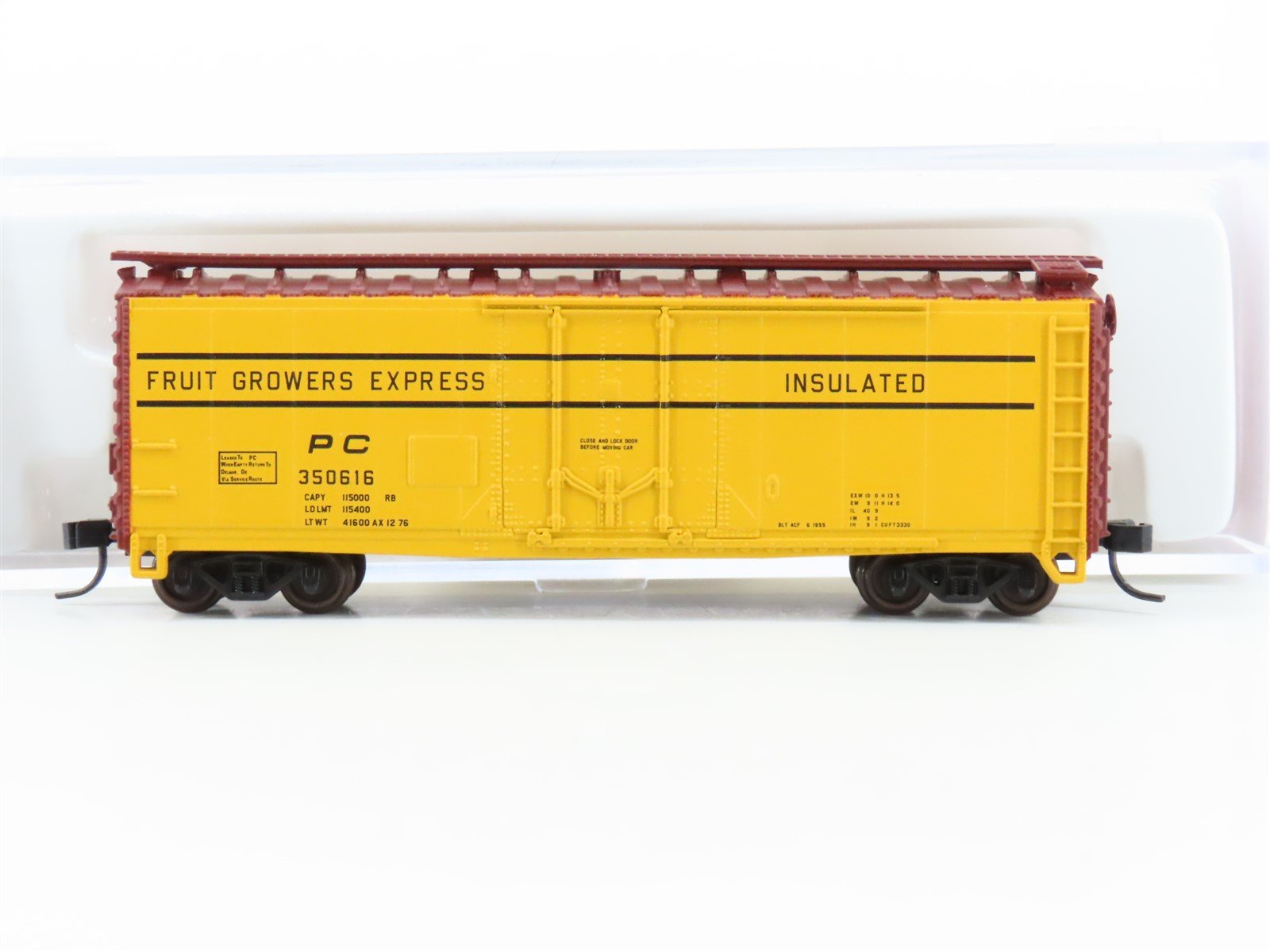 N Scale Atlas Trainman 33008 PC Penn Central 40' Plug Door Boxcar #350616