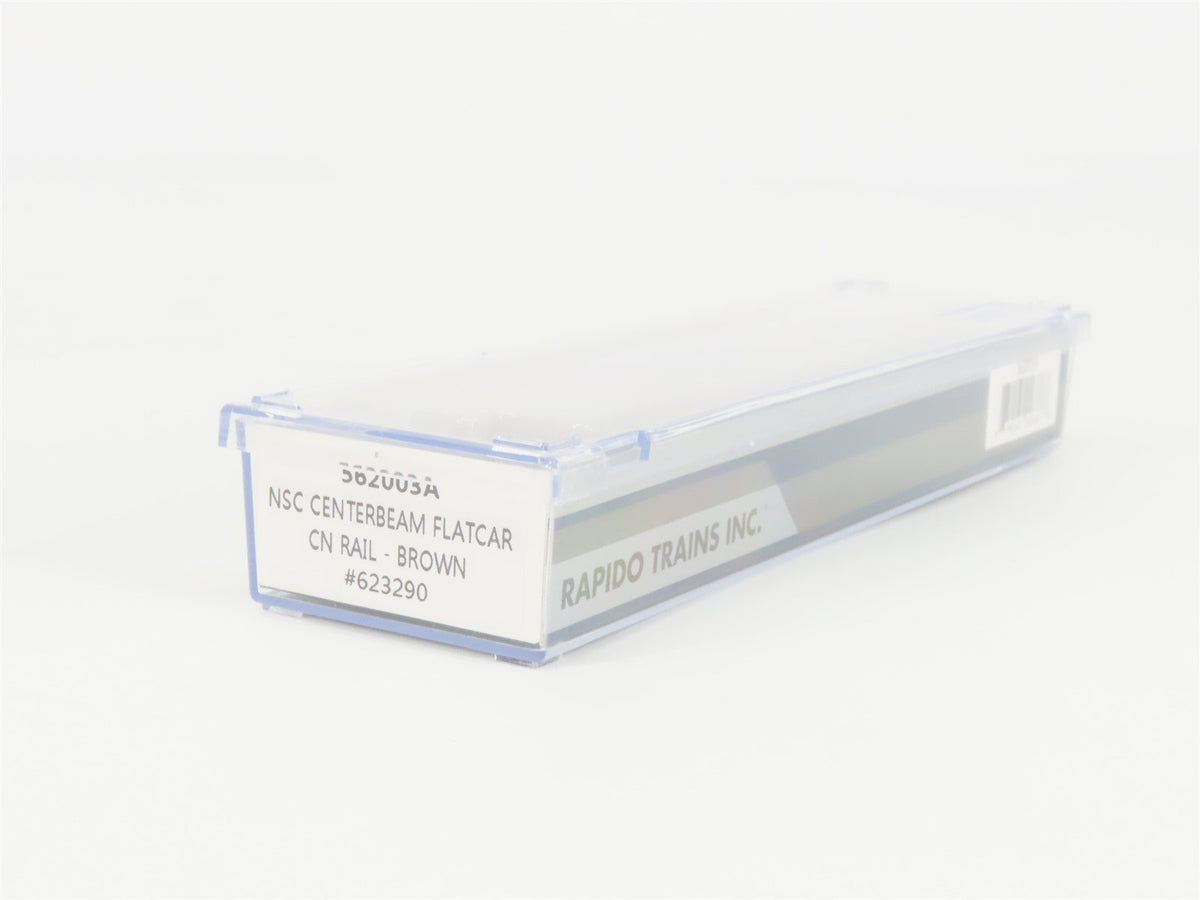 N Scale Rapido 562003A CP Rail Centerbeam Flat Car #623290