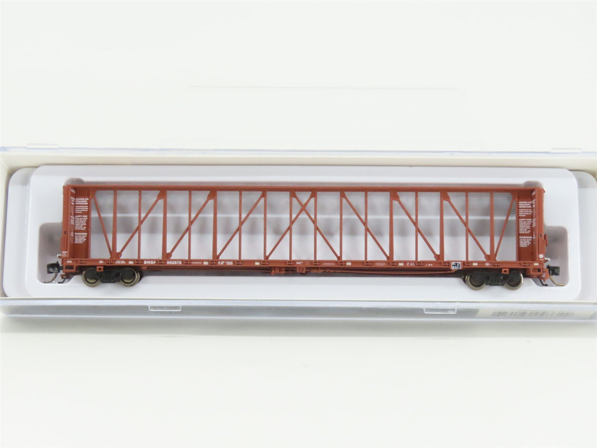 N Scale Rapido 562002A BNSF Railway Centerbeam Flat Car #562878