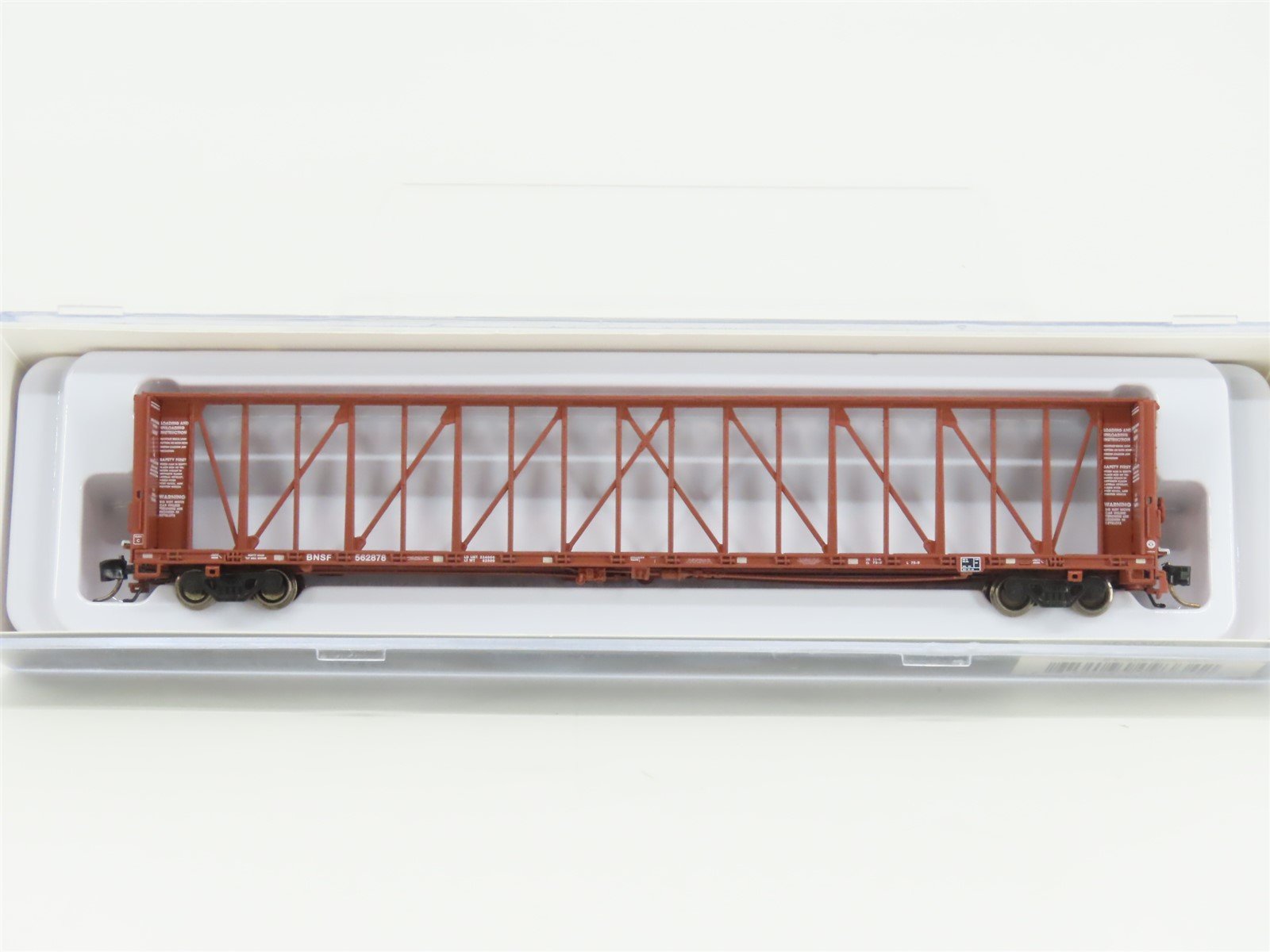 N Scale Rapido 562002A BNSF Railway Centerbeam Flat Car #562878