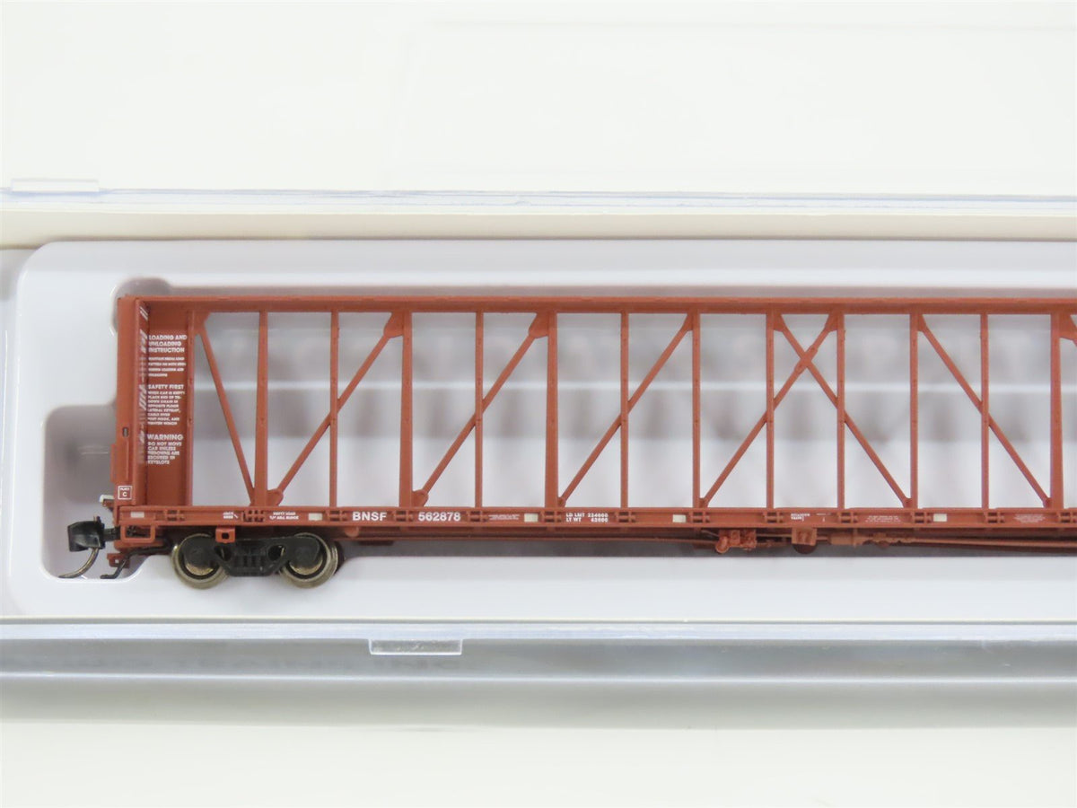 N Scale Rapido 562002A BNSF Railway Centerbeam Flat Car #562878