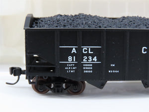N Scale Atlas 41003 ACL Atlantic Coast Line 2-Bay Hopper #81234 w/ Load