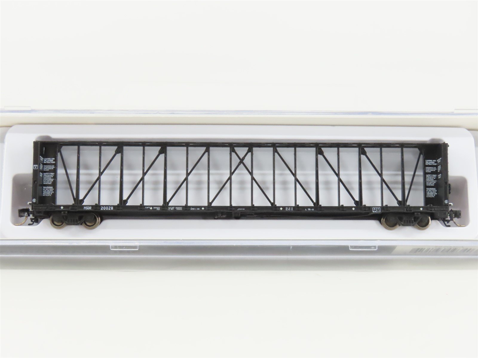N Scale Rapido 562005A MSDR Mississippi Delta Centerbeam Flat Car #20028