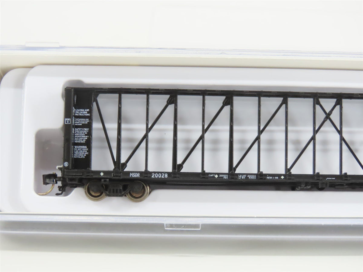 N Scale Rapido 562005A MSDR Mississippi Delta Centerbeam Flat Car #20028