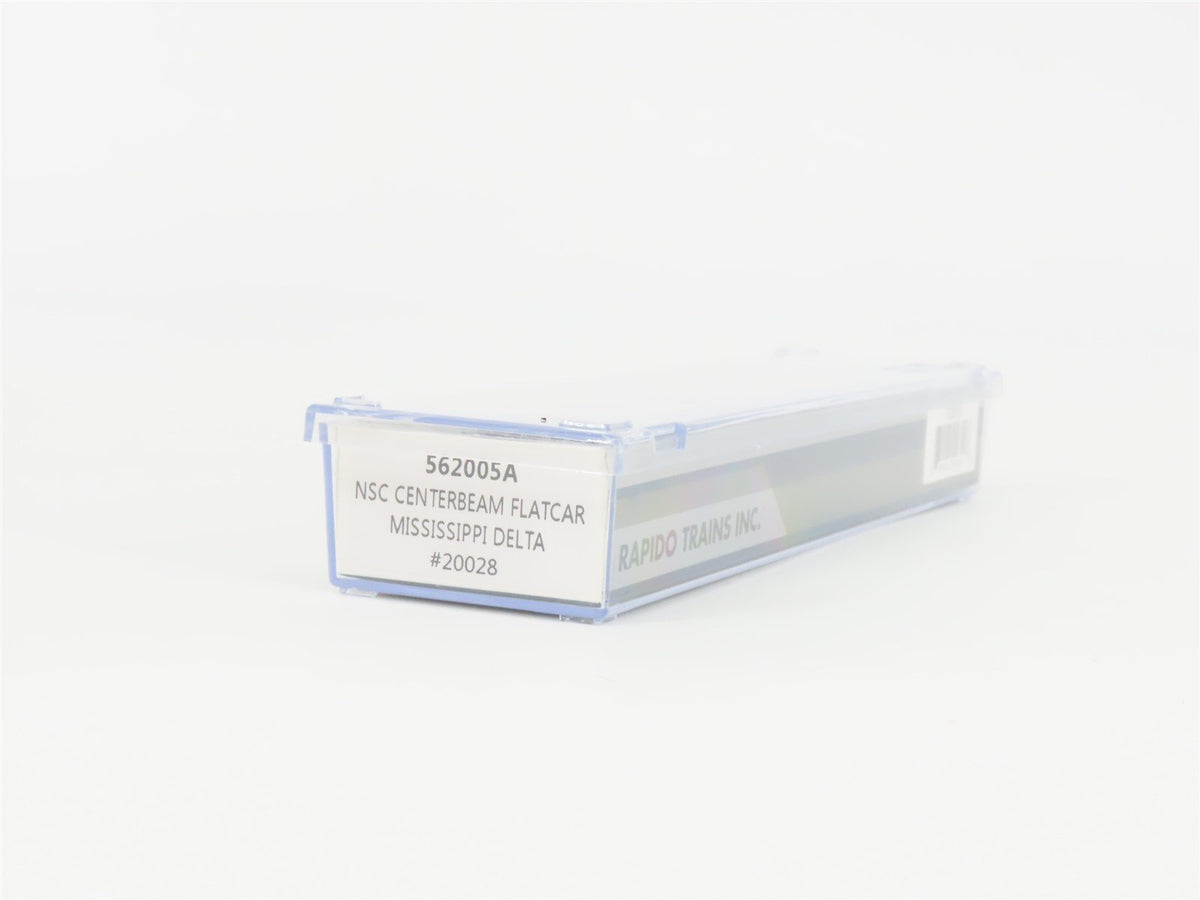 N Scale Rapido 562005A MSDR Mississippi Delta Centerbeam Flat Car #20028