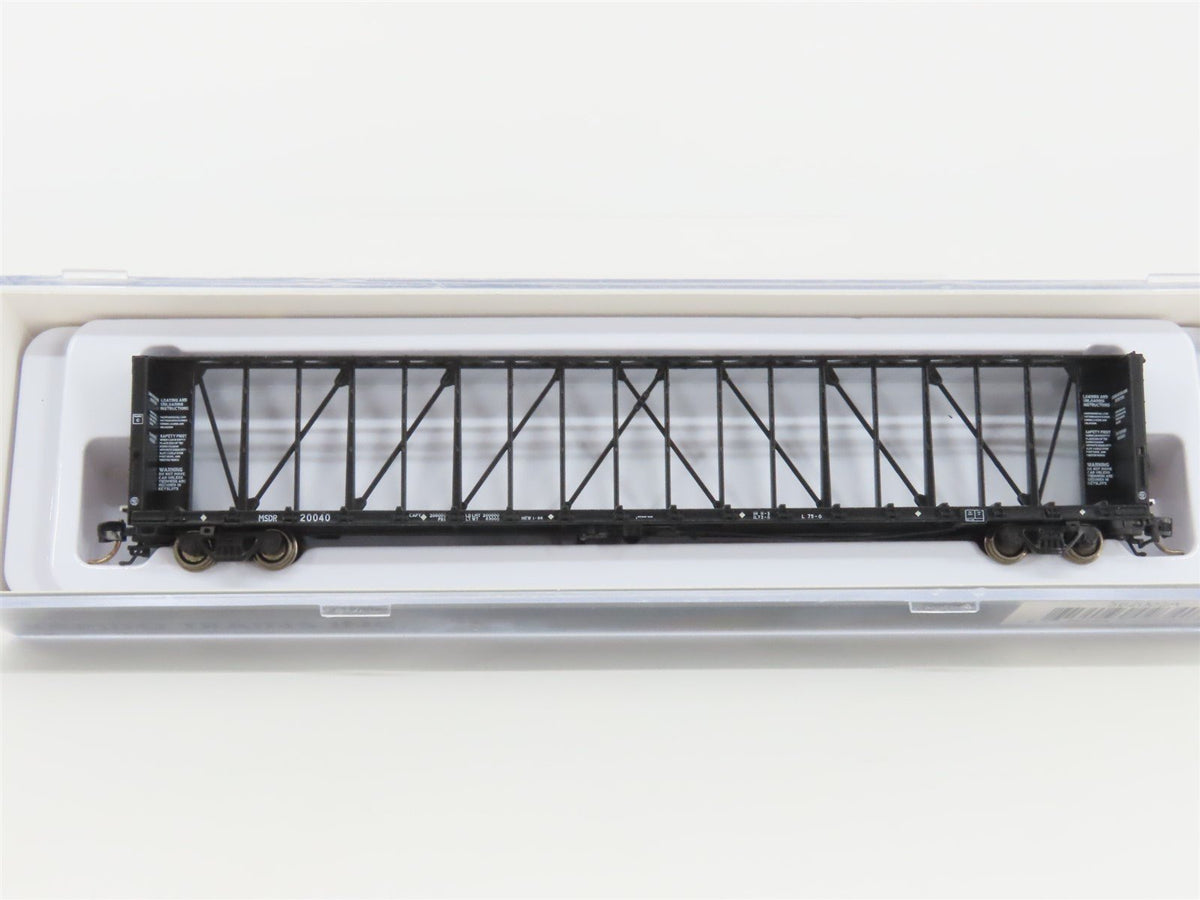 N Scale Rapido 562005A MSDR Mississippi Delta Centerbeam Flat Car #20040