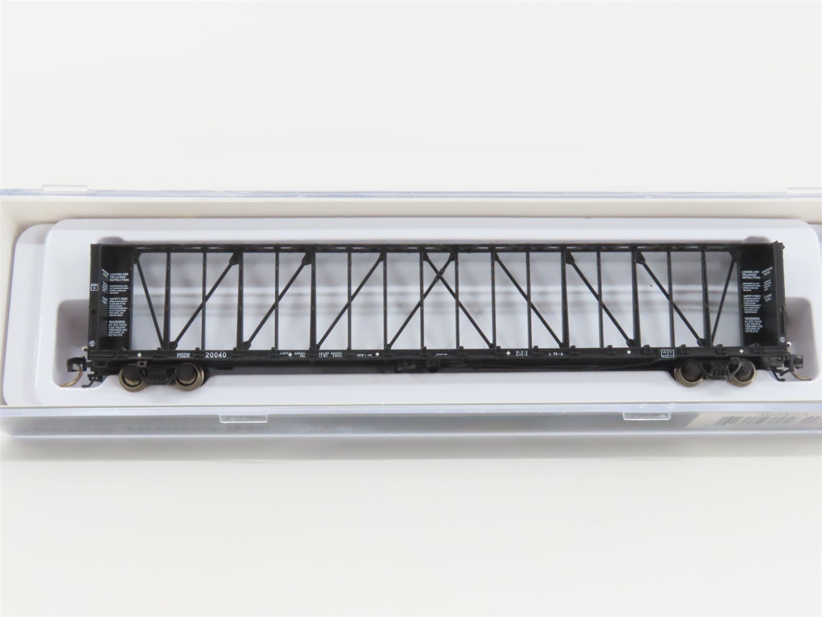 N Scale Rapido 562005A MSDR Mississippi Delta Centerbeam Flat Car #20040